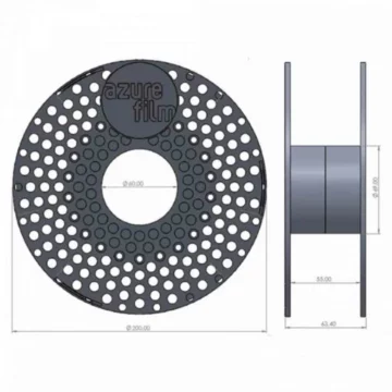 Azurefilm-PETG-Transparent-Yellow - PETG-Filament-spool-510x510-1