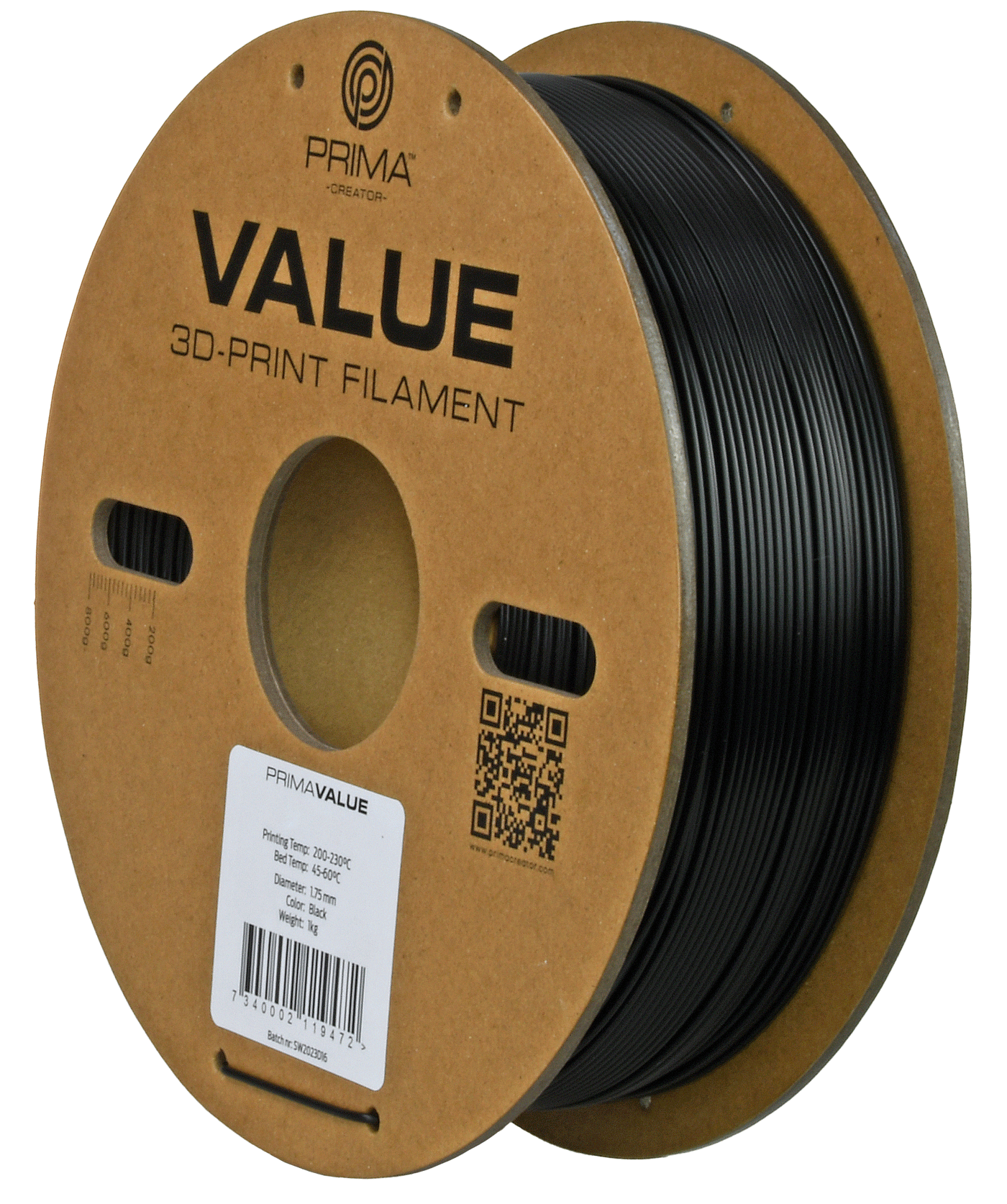 PV24-PETG-175-1000-BK PV24-PETG-175-1000-BK - PrimaValue PETG PV24 PETG 175 1000 BK 003