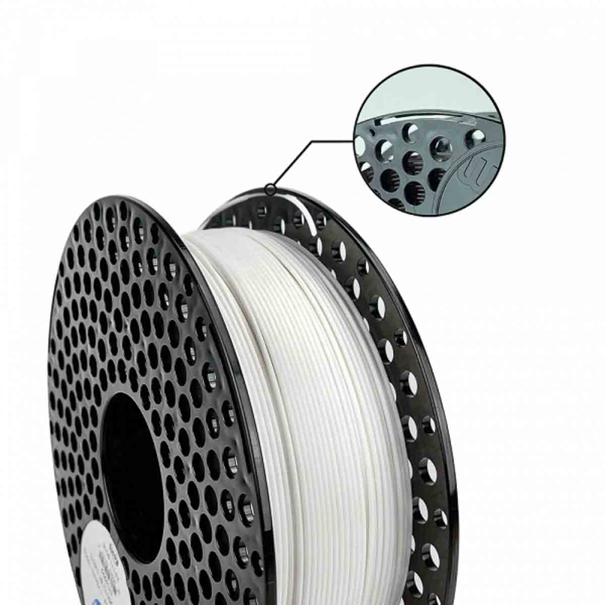 Azurefilm-PLA-Filament-Lito-White Azurefilm-PLA-Filament-Lito-White - PLA Glow filament Litho White spool