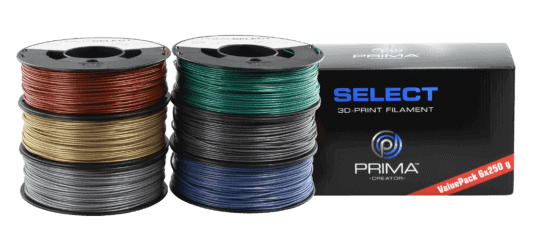 PS-PLA-Metallic-pack-6x260g - PrimaSelect-PLA-1-75mm-6-x-250-g-Metallic-Pack-rot-gruen-blau-silber-gold-grau
