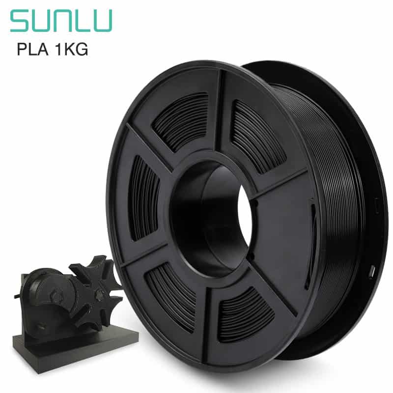 SUNLU-PLA-Black SUNLU-PLA-Black - Sunlu PLA Filament 1 75mm 1kg SL PLA Black 001