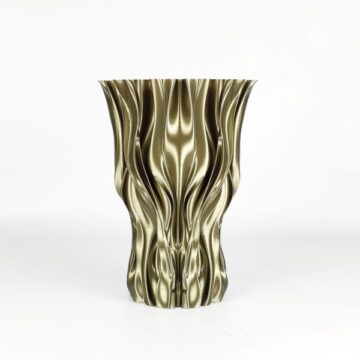 SILK - 3d_printing_filament_azurefilm_silk_olive_gold_vase