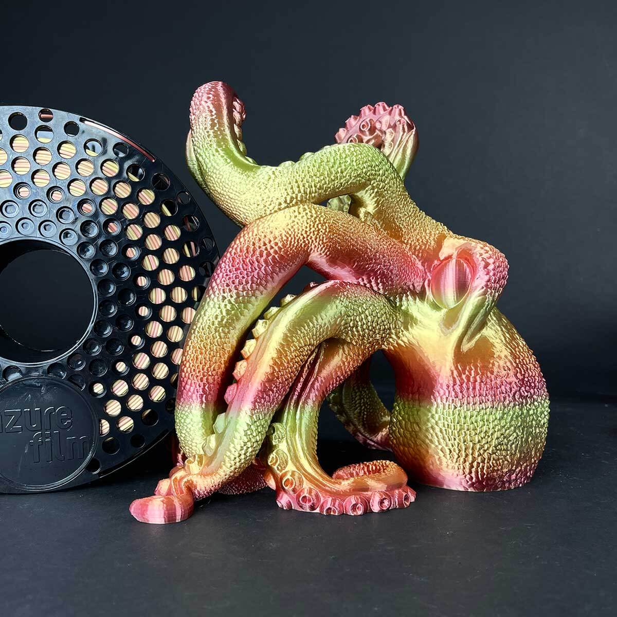 Silk-Rainbow-Harmony Silk-Rainbow-Harmony - octopus 3d printed silk rainbow harmony