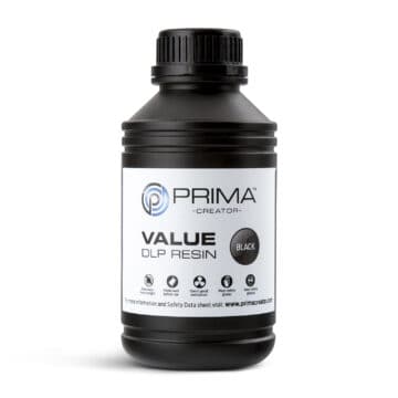 Value-DLP - PrimaCreator-Value-UV-DLP-Resin-500-ml-Black-PV-R