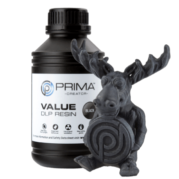 Value-DLP - PrimaCreator-Value-UV-DLP-Resin-500-ml-Schwarz-PV-RESIN-B405-0500-BK