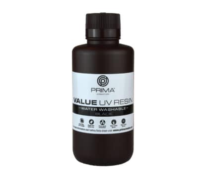 Water-washable - PrimaCreator-Value-Water-Washable-UV-Resin-500-ml-Black-PV-Resin-B405-0500-BK