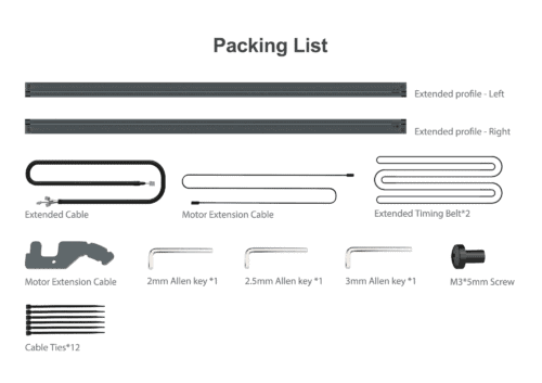 Ortur-LM3-extension-kit - PackingList