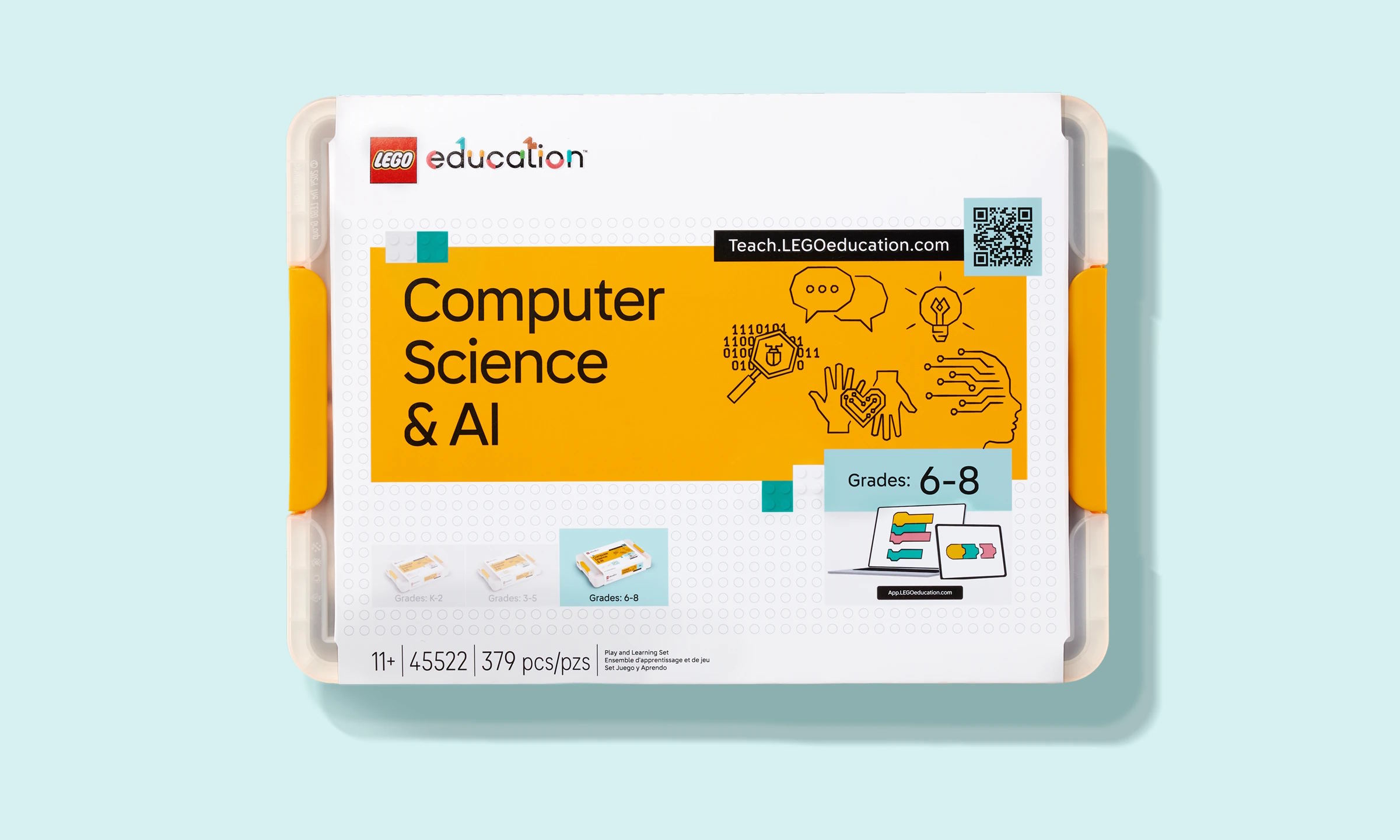 LEGO Education datorzinātnes un mākslīgā intelekta komplekts. Vecums 11+ gadi (6-8 klase)